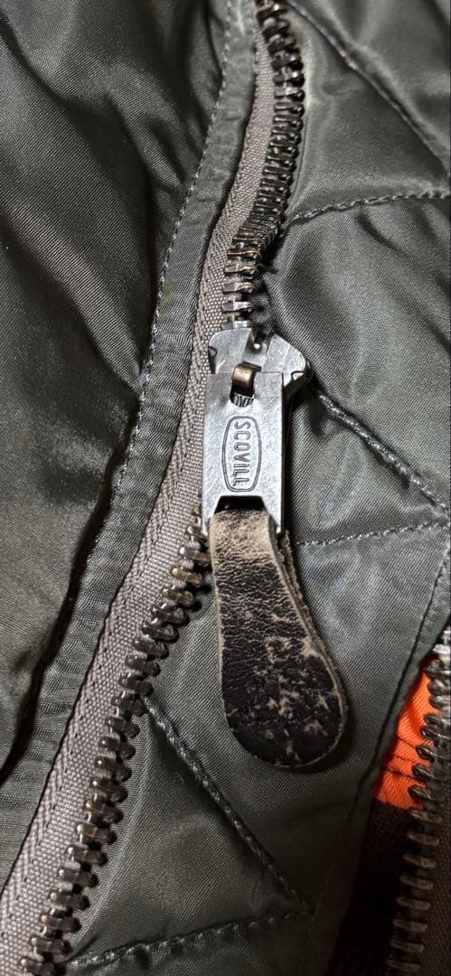 な*む様 USA製/ALPHA/60s希少/8279D/MA-1/Mサイズ/グリ