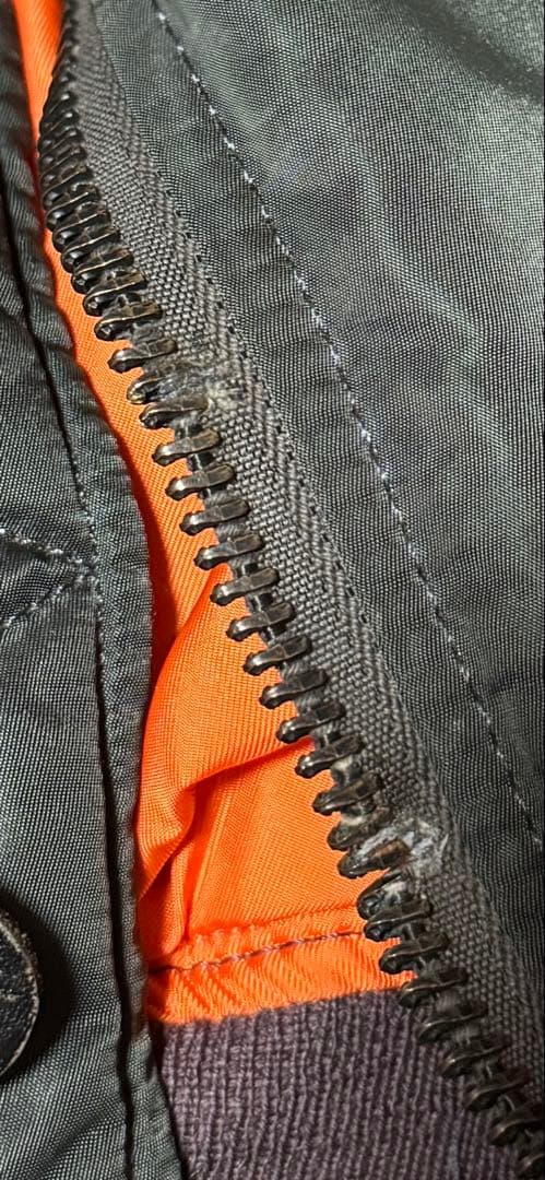 な*む様 USA製/ALPHA/60s希少/8279D/MA-1/Mサイズ/グリ