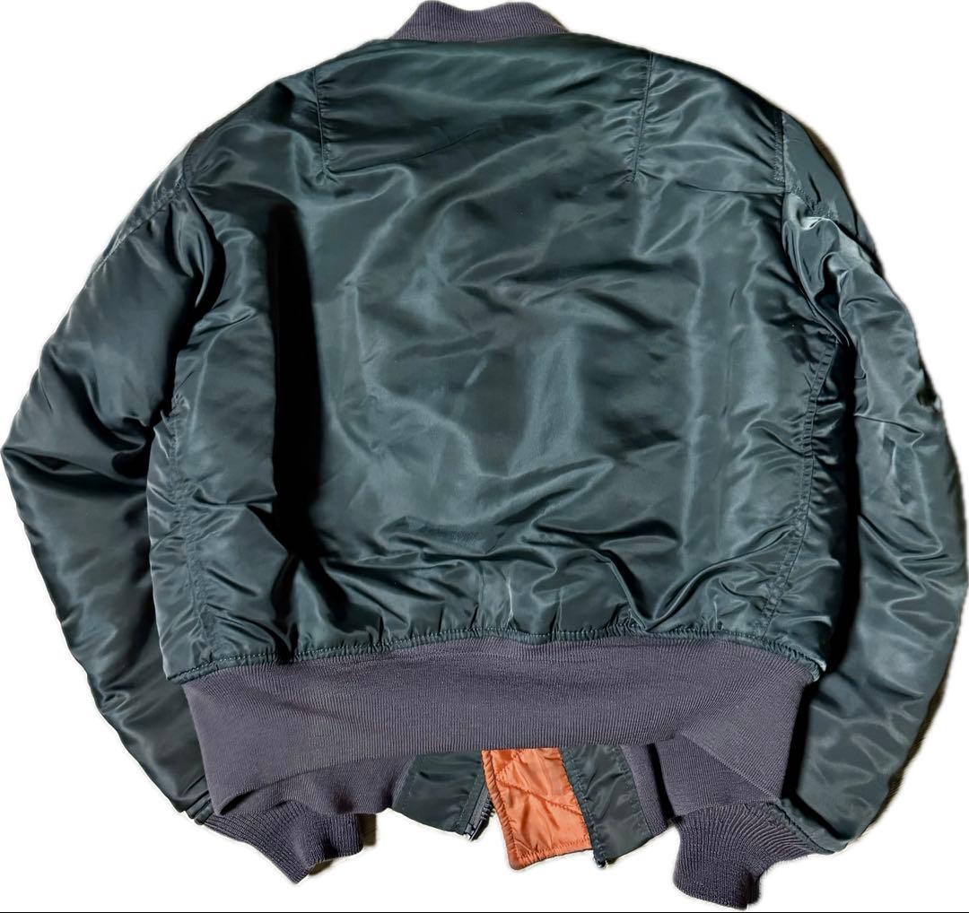 な*む様 USA製/ALPHA/60s希少/8279D/MA-1/Mサイズ/グリ