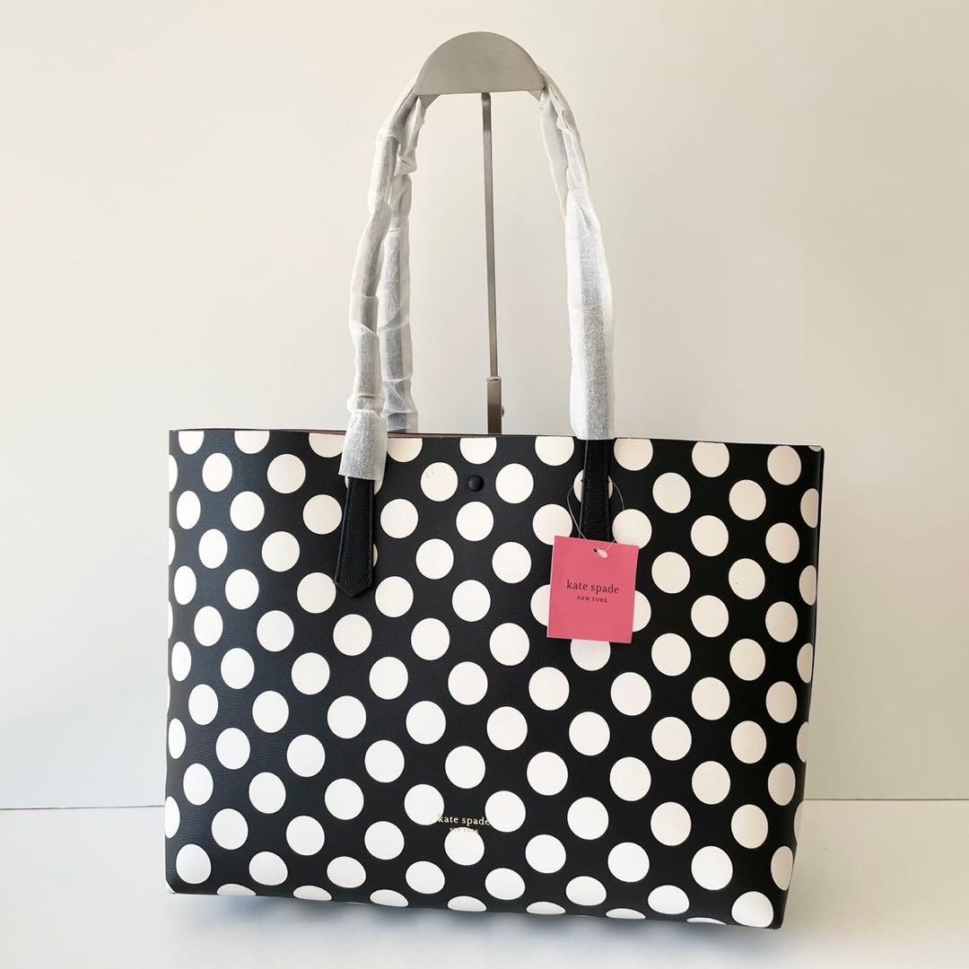 【新品】kate spade トートバッグ ポーチ付き モリー ドット A4