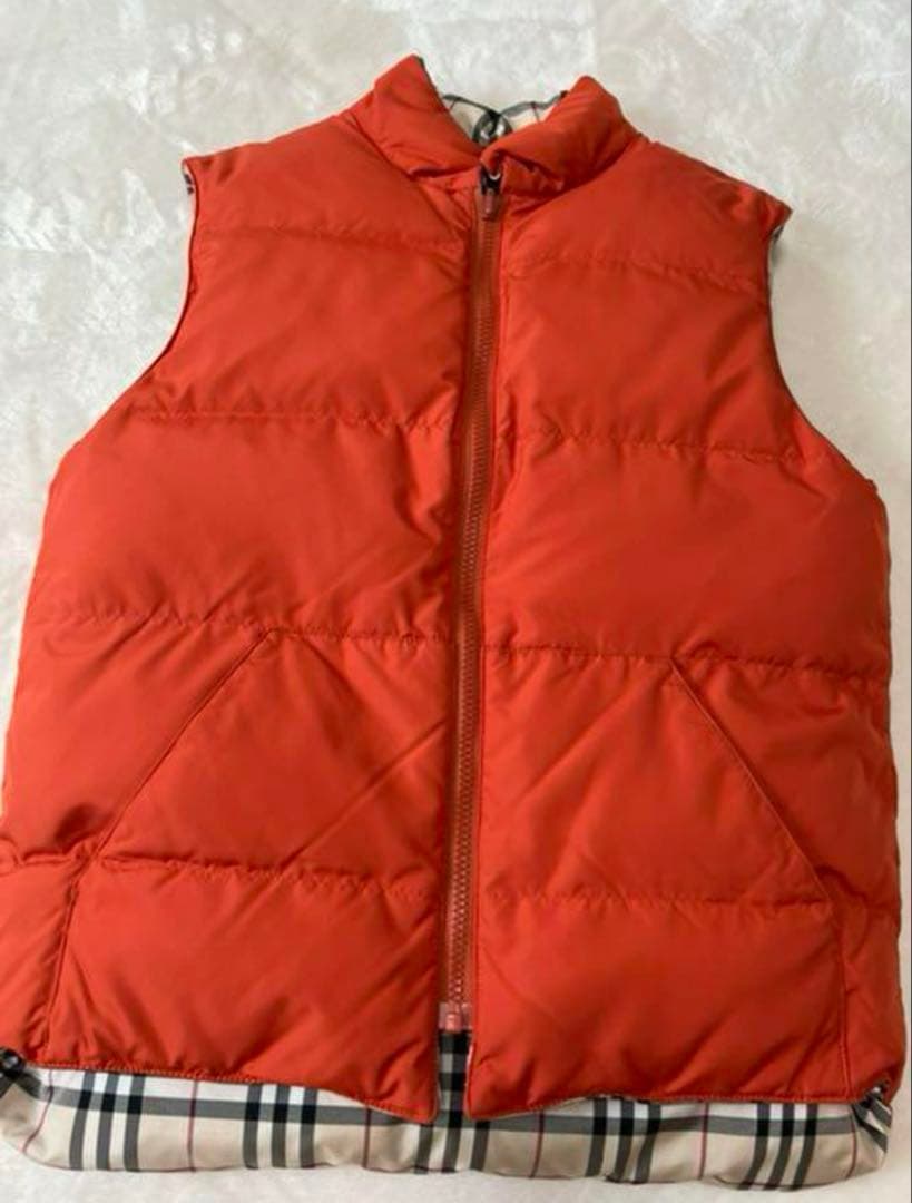 バーバリー　BURBERRY ダウンベスト　ノバチェック　160