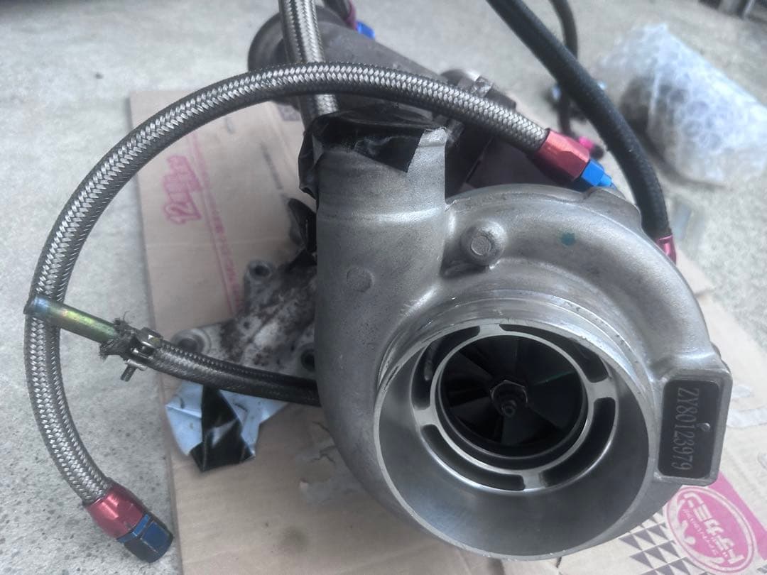 1jz-gte vvti有純正エキマニ改ウエストゲート無名gt3０系タービン