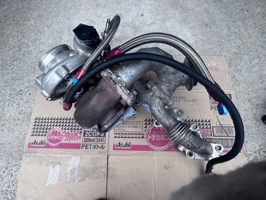 1jz-gte vvti有純正エキマニ改ウエストゲート無名gt3０系タービン