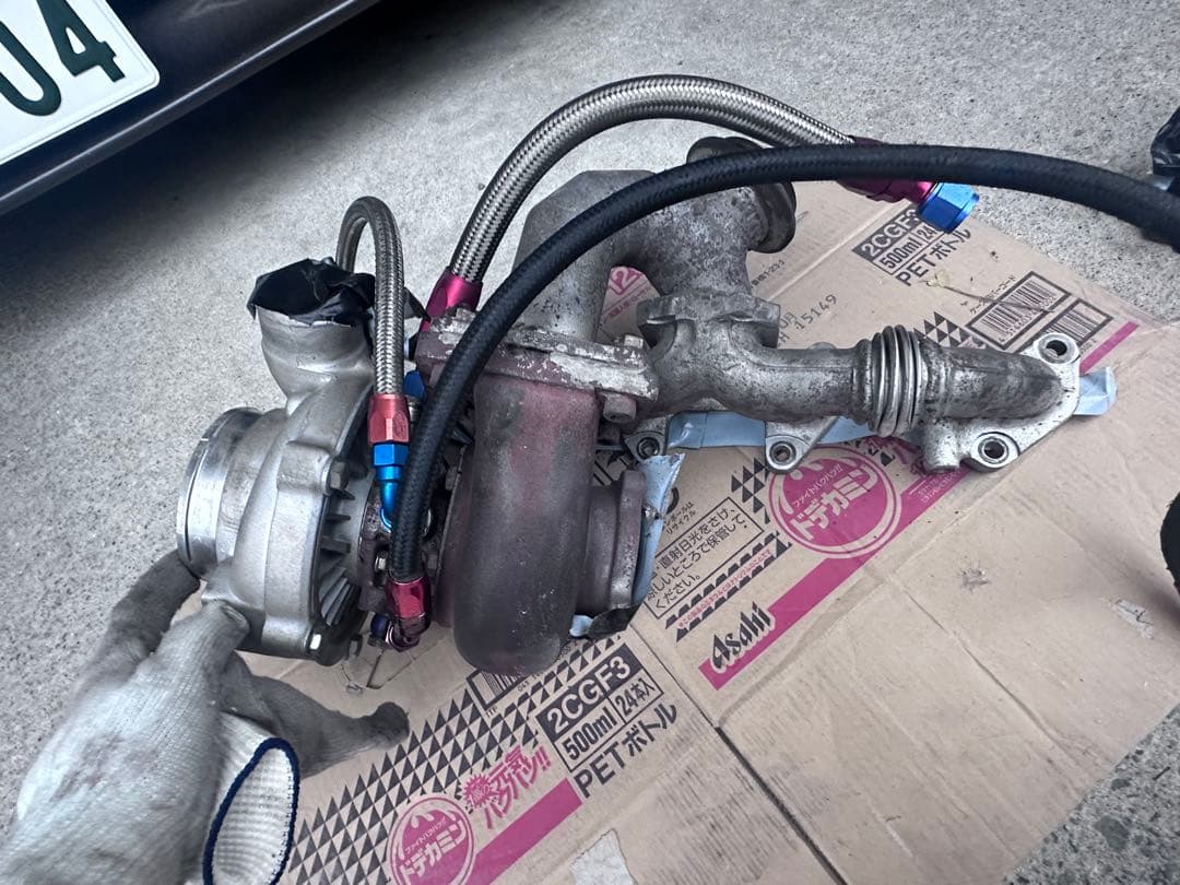 1jz-gte vvti有純正エキマニ改ウエストゲート無名gt3０系タービン