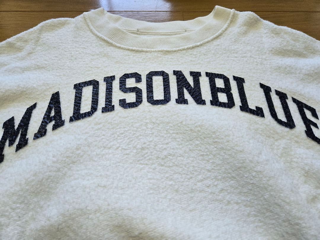 マディソンブルー 裏起毛 ビッグ スウェット プルオーバー