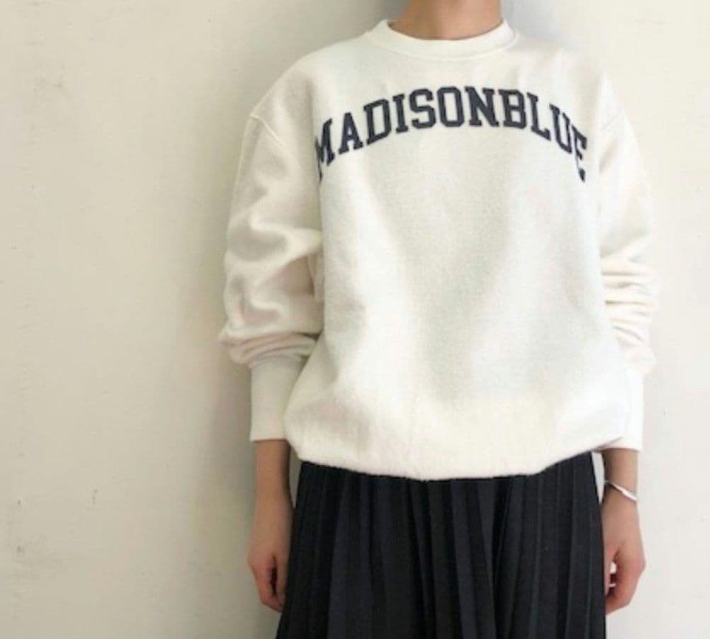 マディソンブルー 裏起毛 ビッグ スウェット プルオーバー