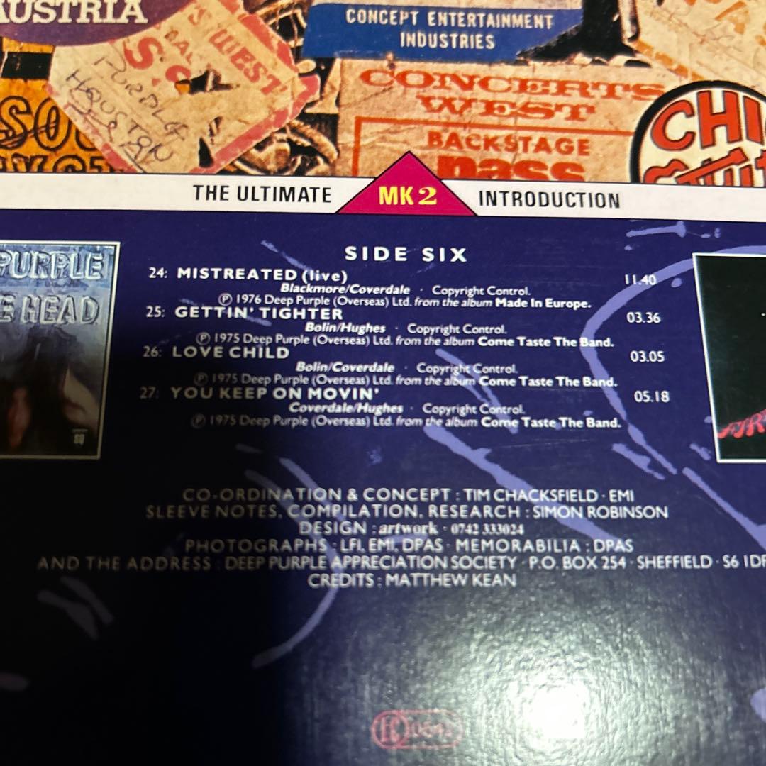 貴重中古レコード deep purple ANTHOLOGY