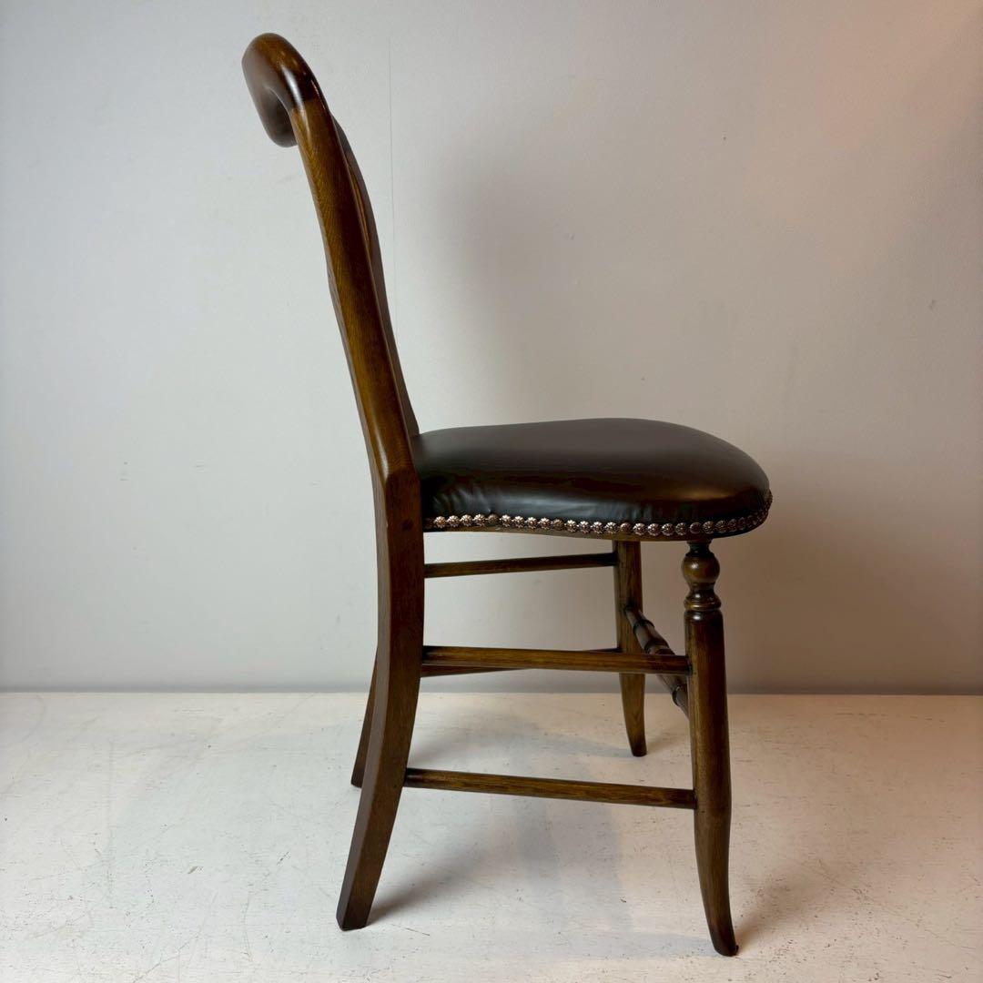 英国アンティークリプロダクト マホガニー バルーンバックチェア 椅子 4/4