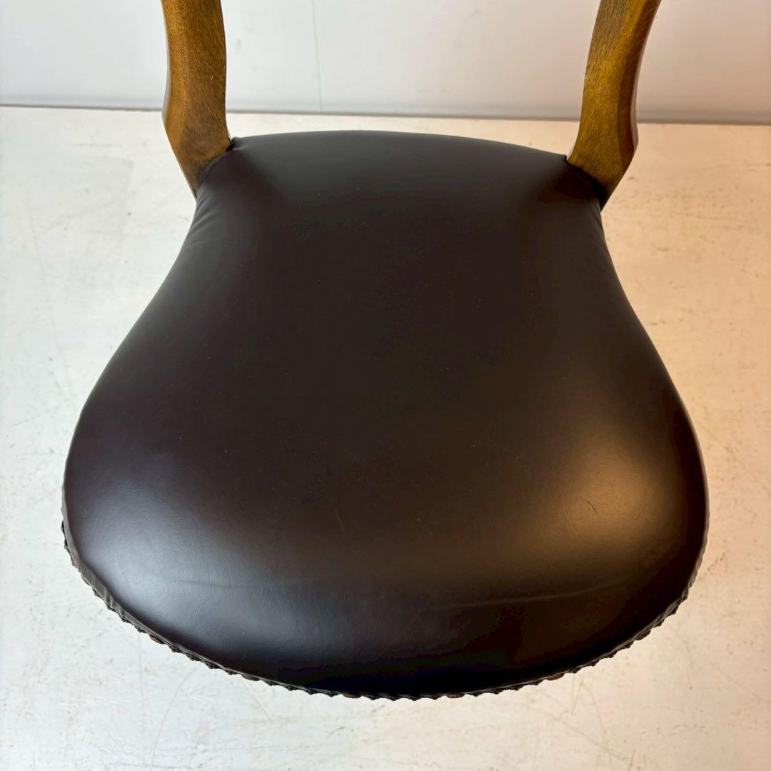 英国アンティークリプロダクト マホガニー バルーンバックチェア 椅子 4/4