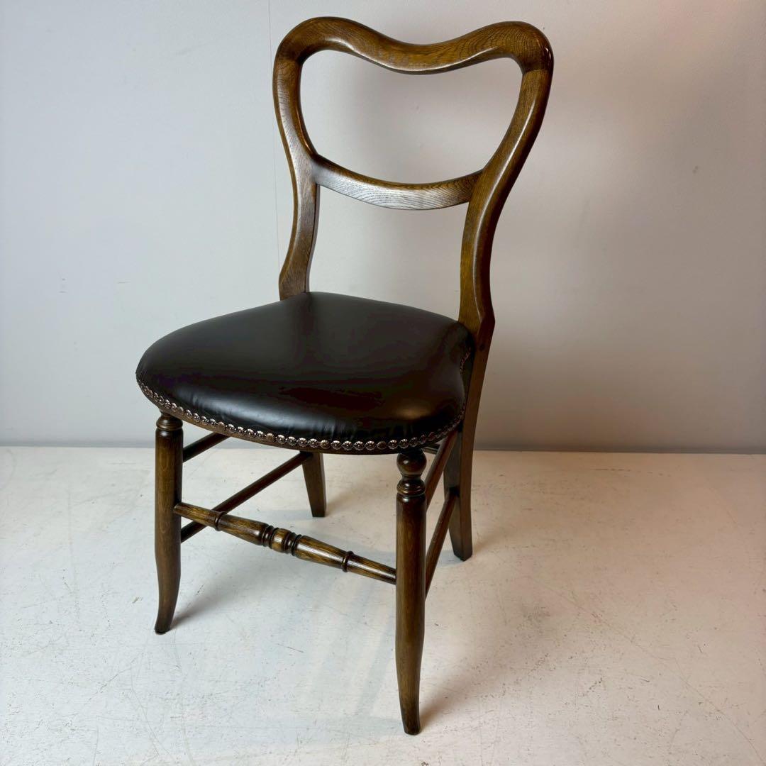 英国アンティークリプロダクト マホガニー バルーンバックチェア 椅子 4/4