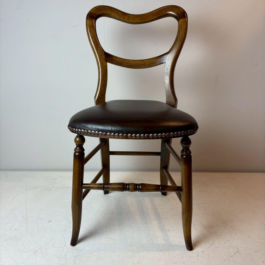 英国アンティークリプロダクト マホガニー バルーンバックチェア 椅子 4/4