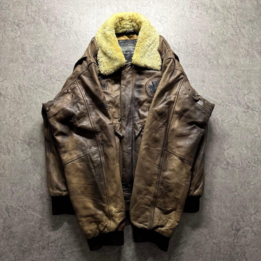 【90s vintage】フライトジャケット　G-1 A-2 ワッペン　2XL