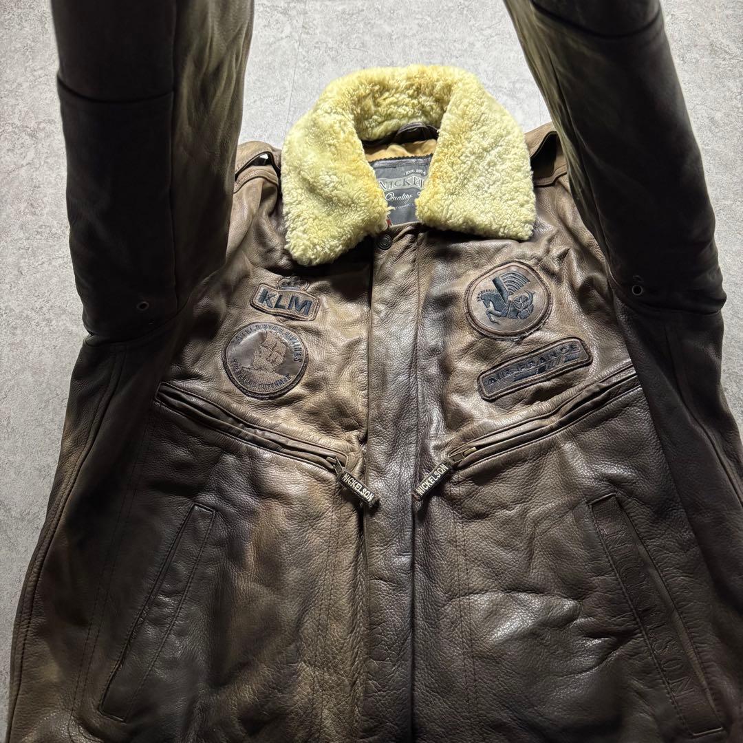 【90s vintage】フライトジャケット　G-1 A-2 ワッペン　2XL