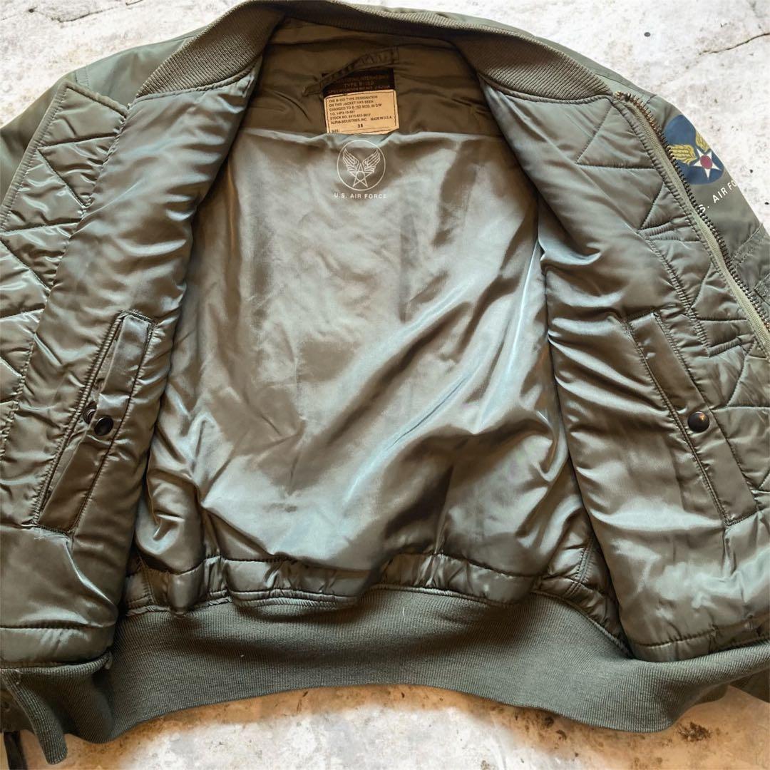 USA製 アルファ B-15D MOD フライトジャケット MA-1 38