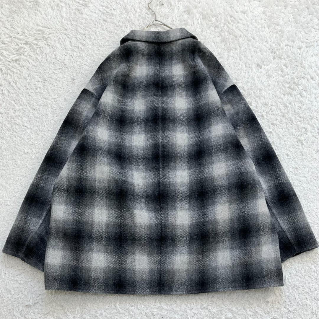 24AW✨未使用級✨スピック&スパン ウールミックスリバージャケット ワイド S