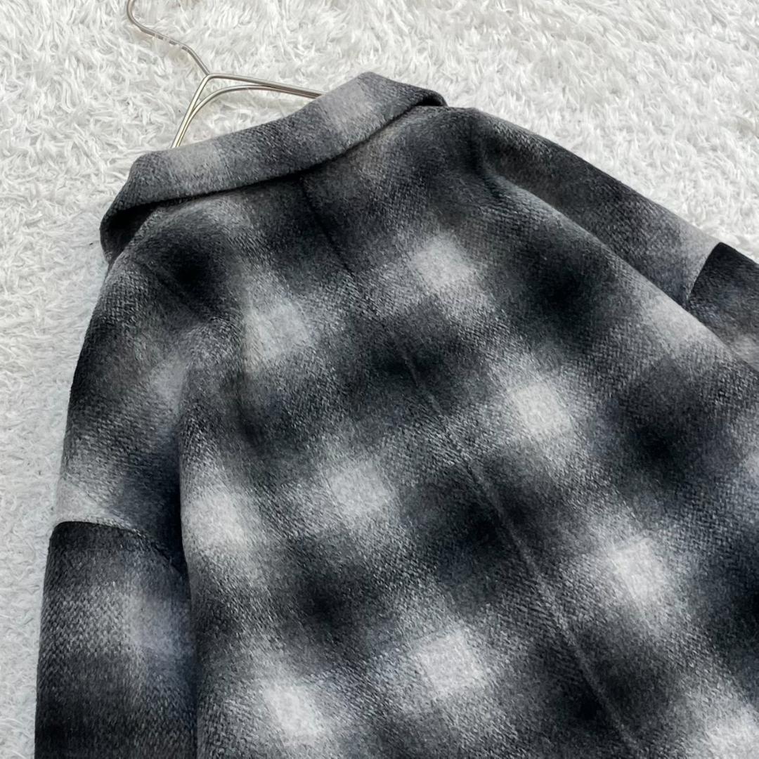 24AW✨未使用級✨スピック&スパン ウールミックスリバージャケット ワイド S