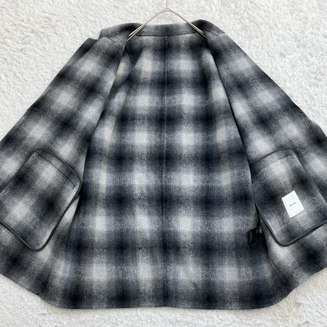 24AW✨未使用級✨スピック&スパン ウールミックスリバージャケット ワイド S
