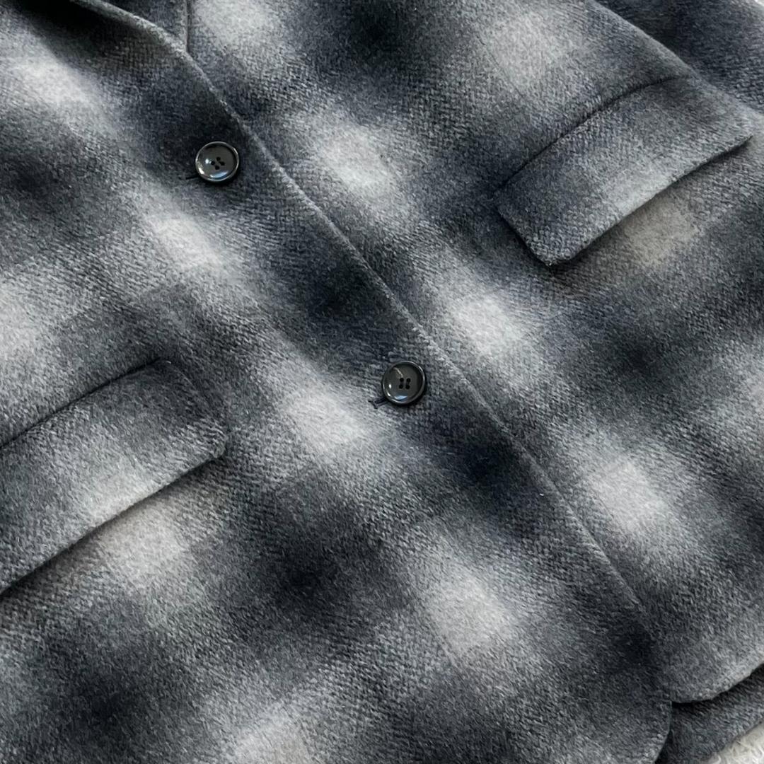 24AW✨未使用級✨スピック&スパン ウールミックスリバージャケット ワイド S