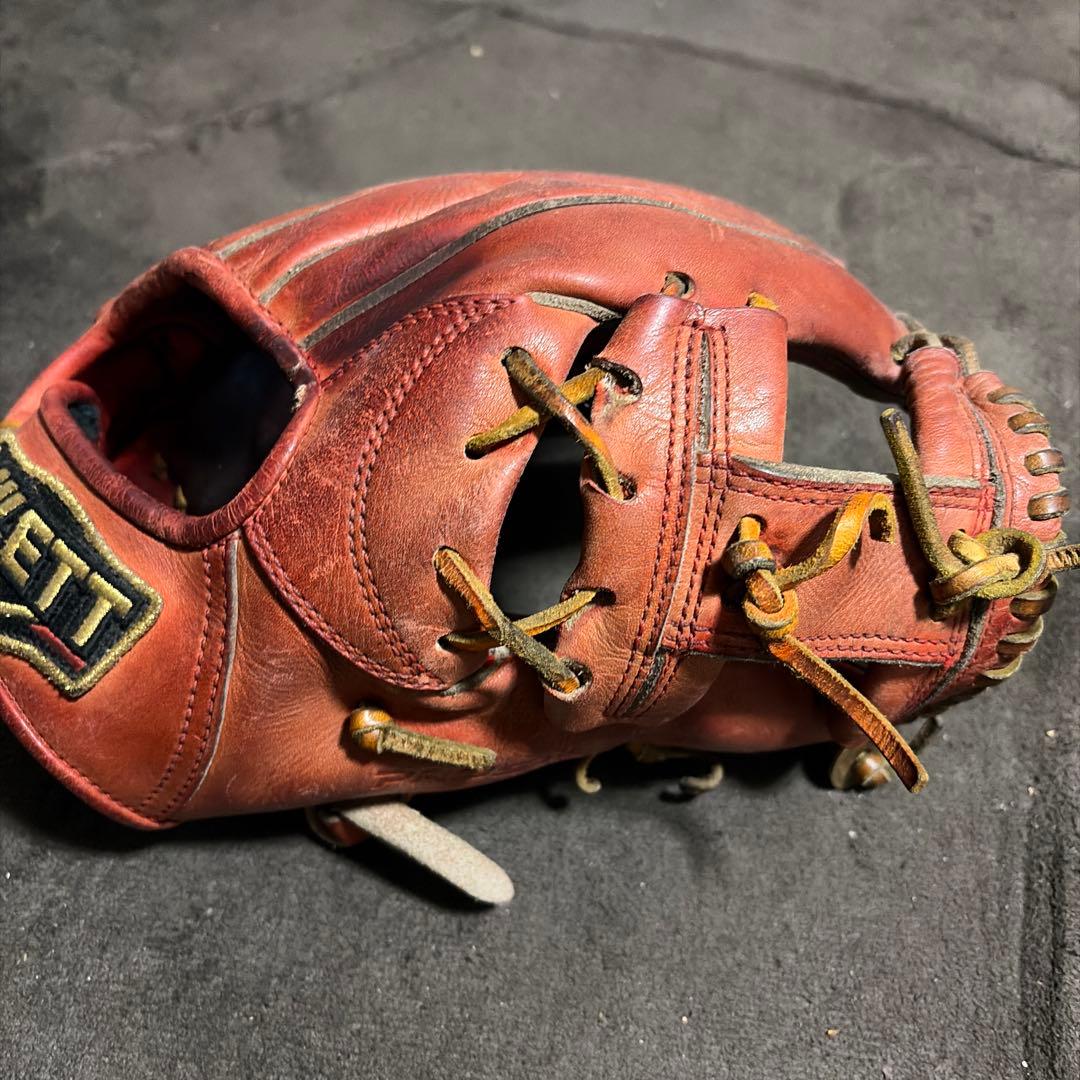 ZETT 硬式野球グローブ 赤