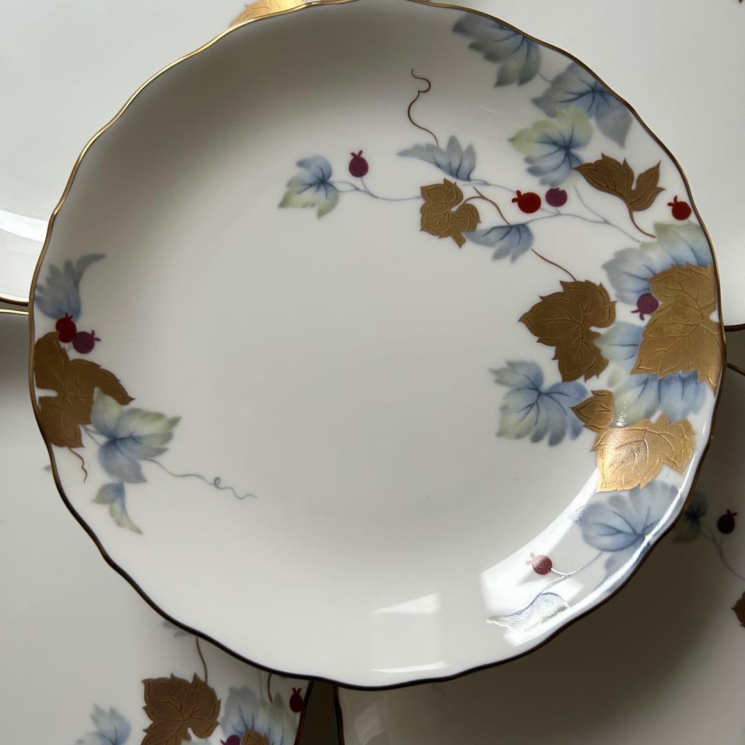 【未使用】ナルミ　エグゼクティブコレクション「豊穣」　銘々皿　5枚セット