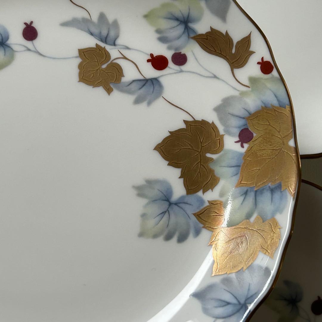 【未使用】ナルミ　エグゼクティブコレクション「豊穣」　銘々皿　5枚セット