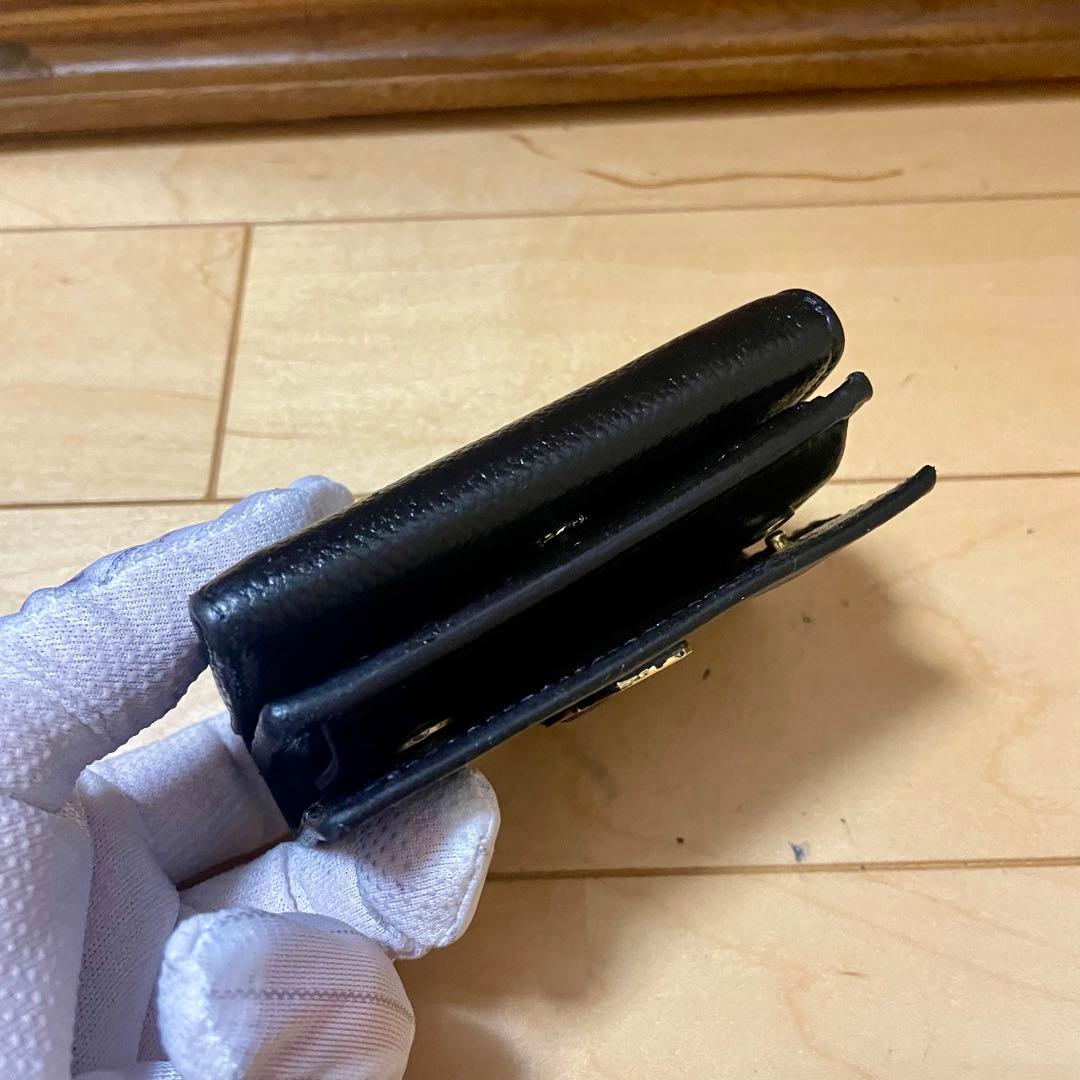 SAINT LAURENT ミニ 三つ折り財布 YSL レザー