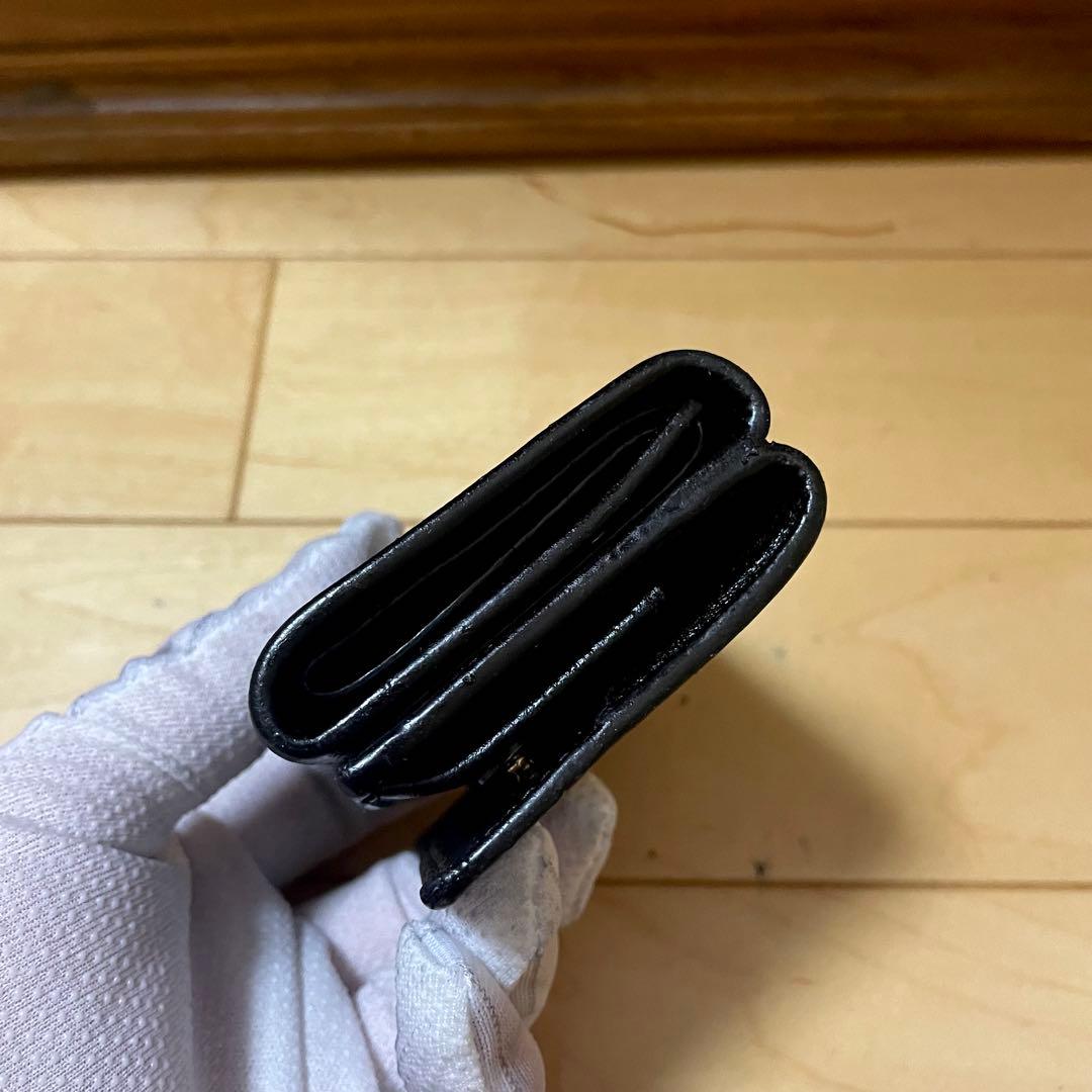 SAINT LAURENT ミニ 三つ折り財布 YSL レザー