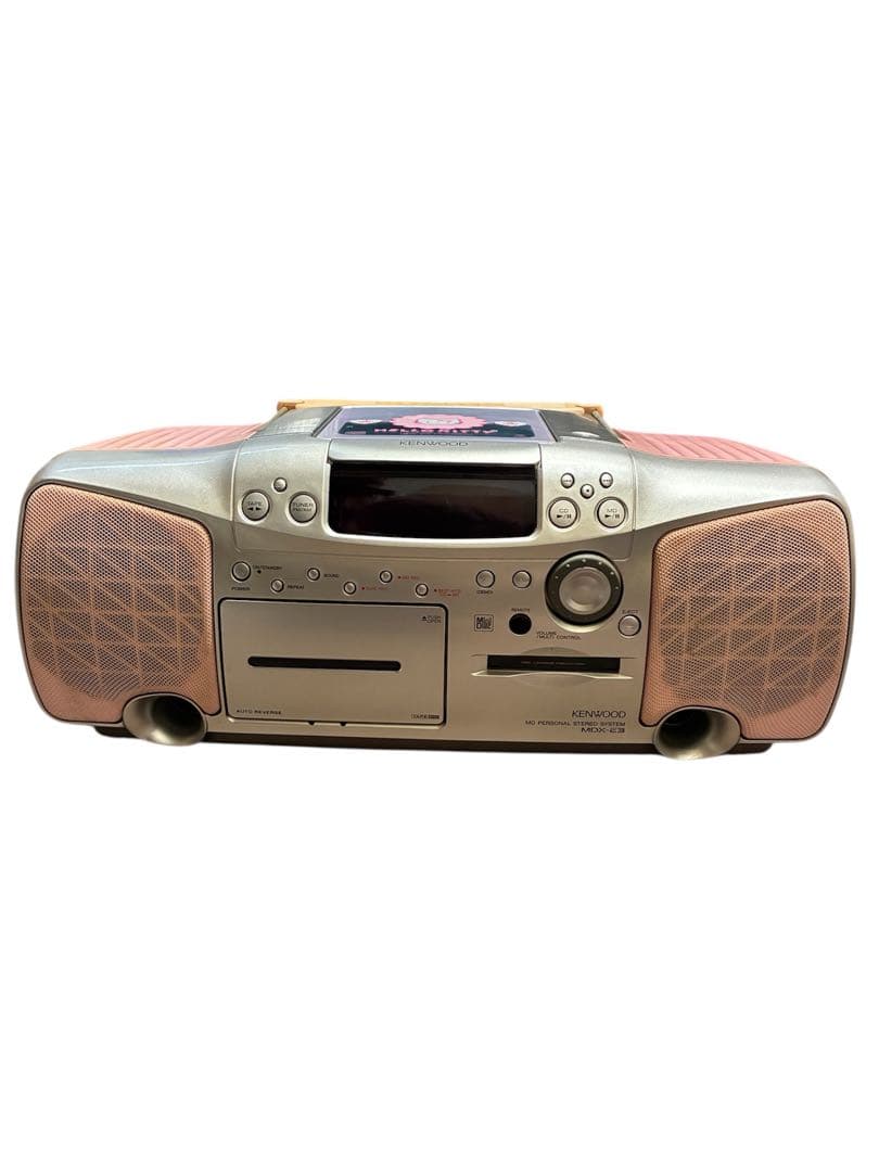 ジャンク KENWOOD ハローキティ CD MD テーププレイヤー
