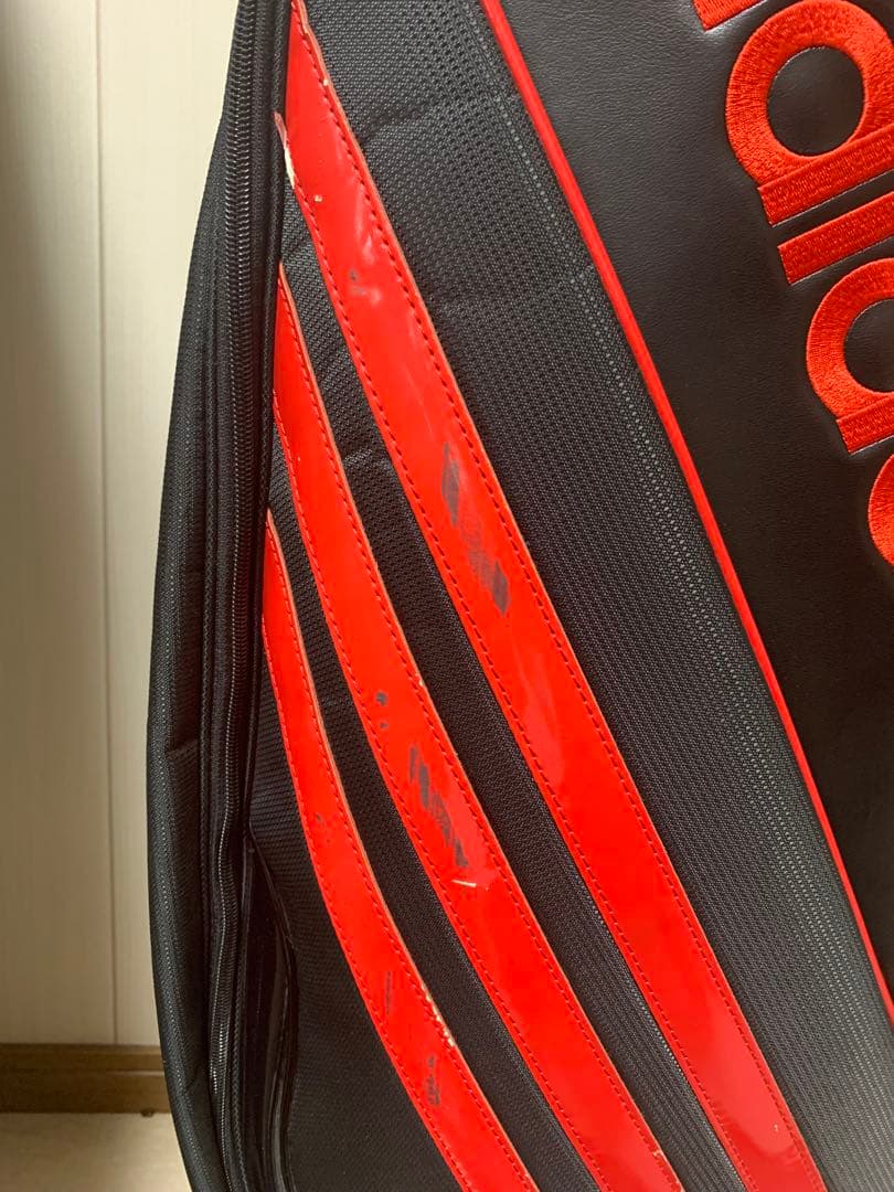 adidas キャディバッグ クラブセット 黒/赤 ストライプデザイン
