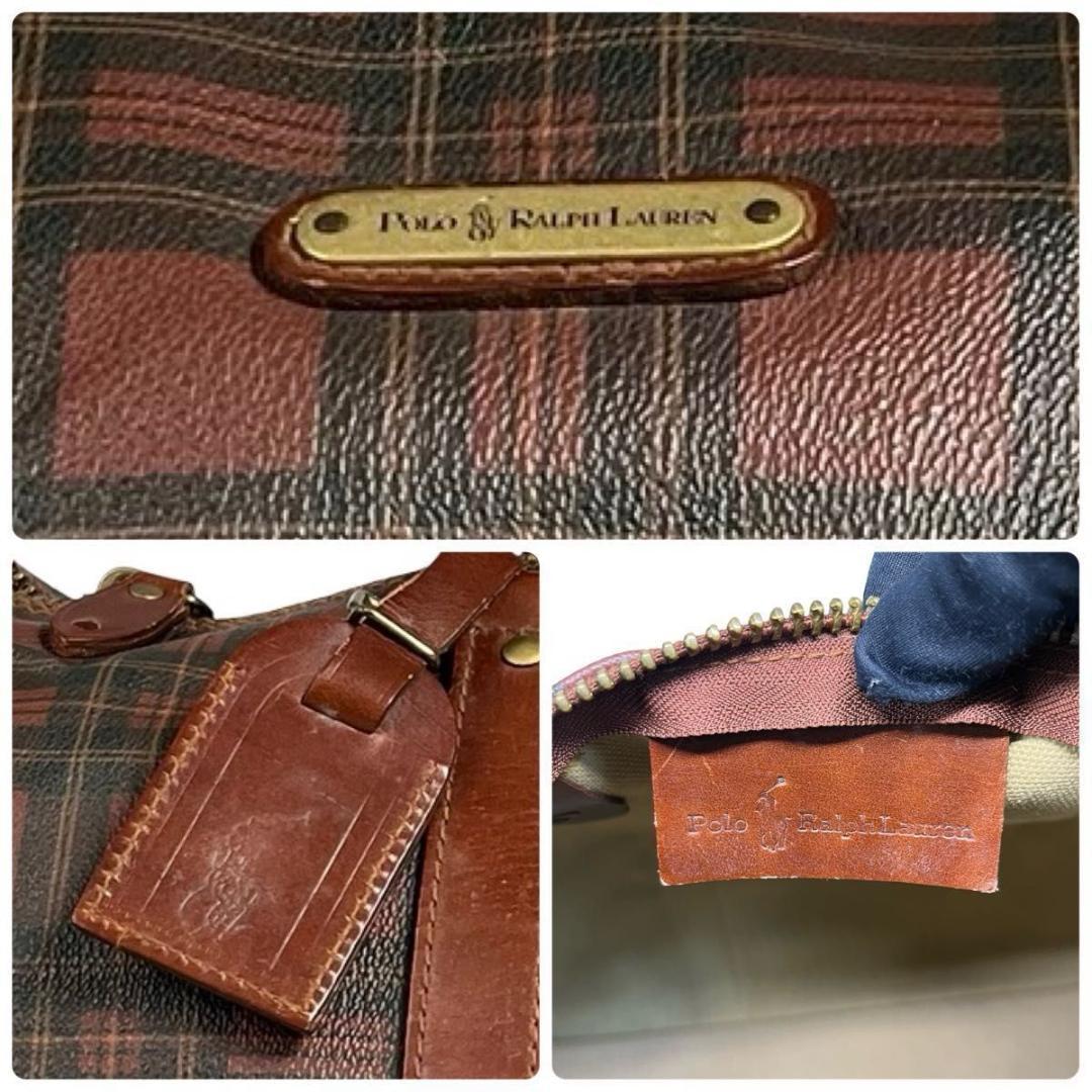 希少 POLO RALPH LAUREN ボストンバッグ ヴィンテージ レザー
