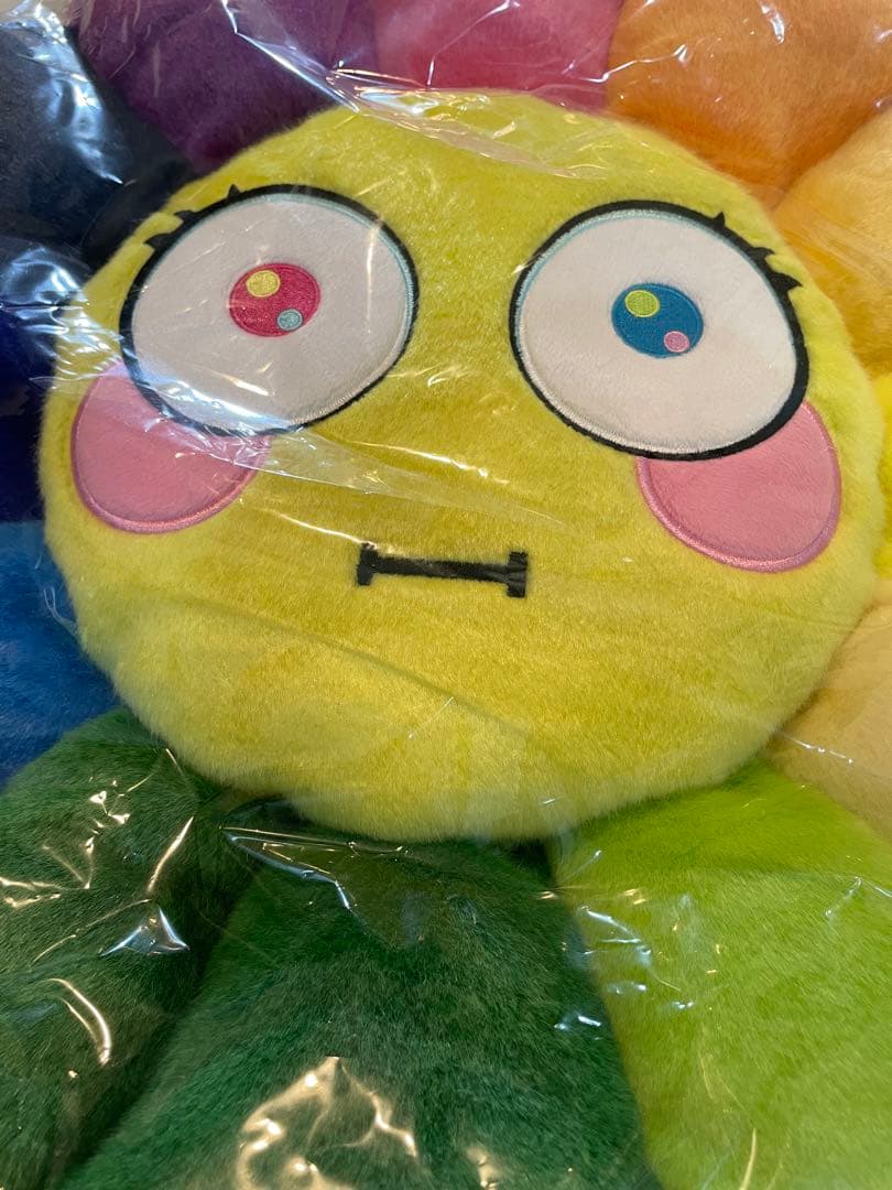 村上隆　kaikai kiki フラワー　クッション　60cm 顔文字　絵文字