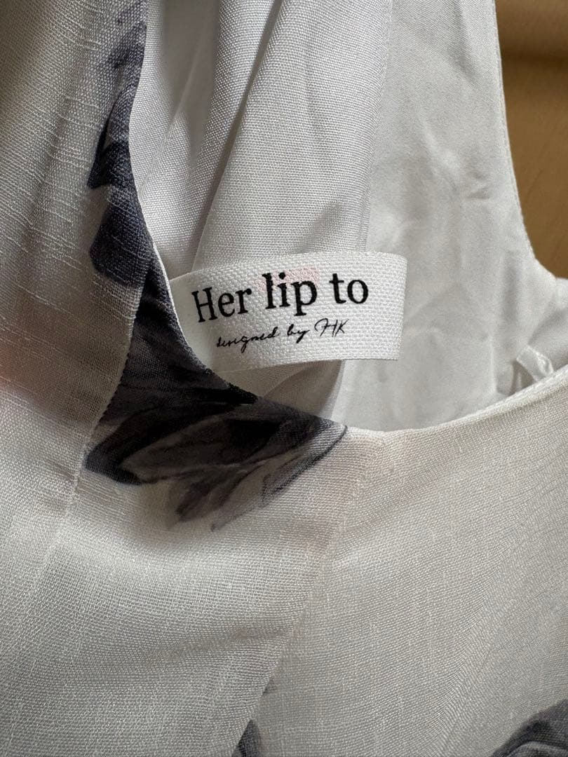 【ハンガー付】her lip to SunflowerPrinted Dress