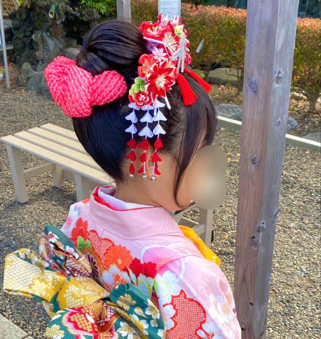 七五三髪飾りセット.勝山かんざし.7歳