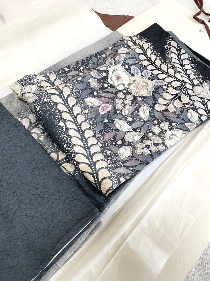 【裄長トールサイズ】幻想的な 辻が花 訪問着◇正絹 染め分け