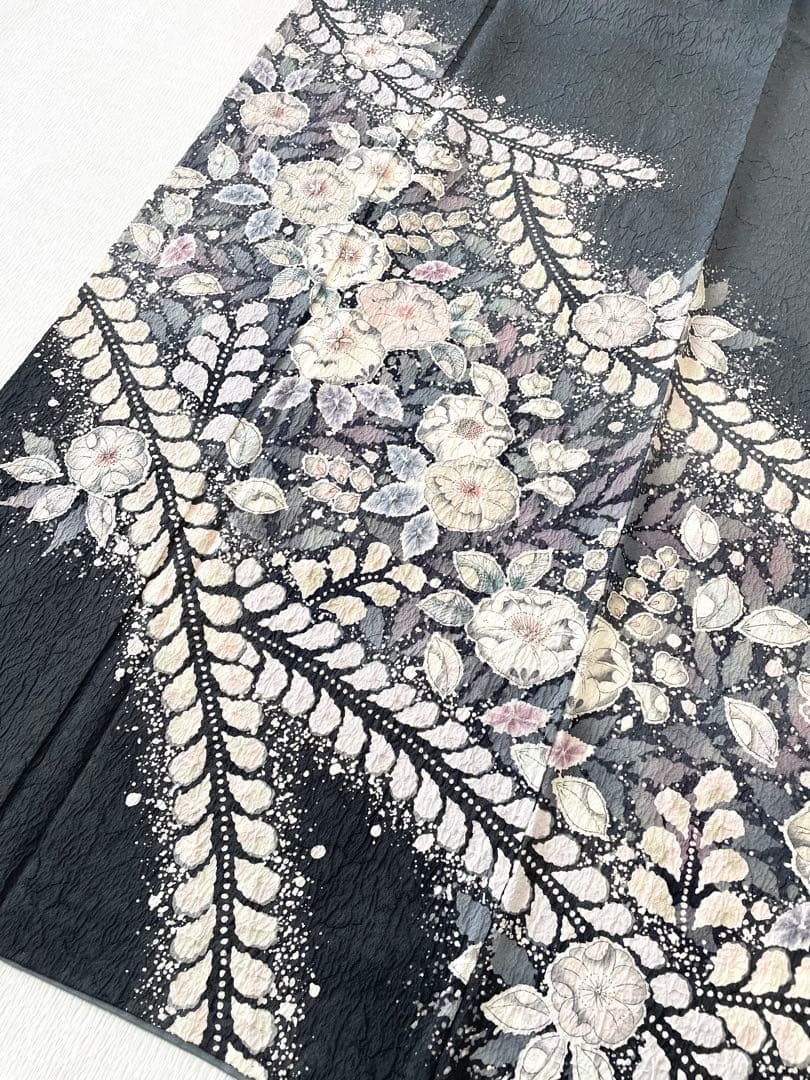 【裄長トールサイズ】幻想的な 辻が花 訪問着◇正絹 染め分け