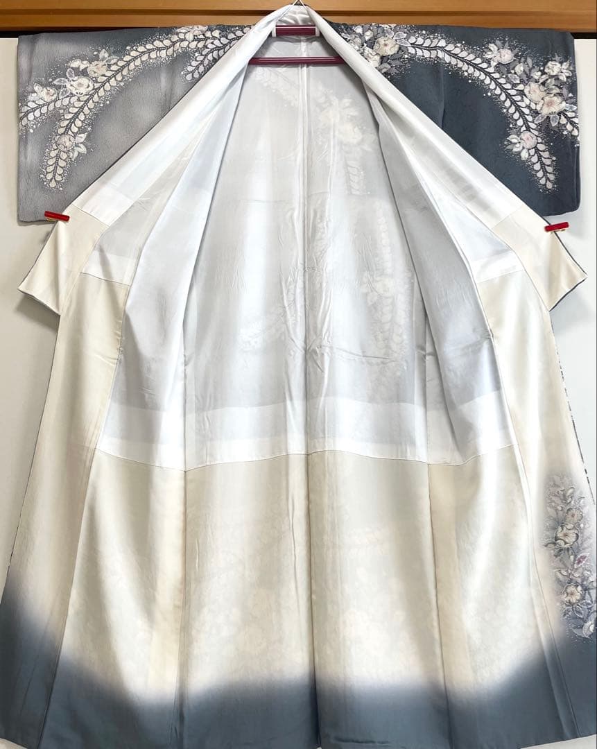 【裄長トールサイズ】幻想的な 辻が花 訪問着◇正絹 染め分け