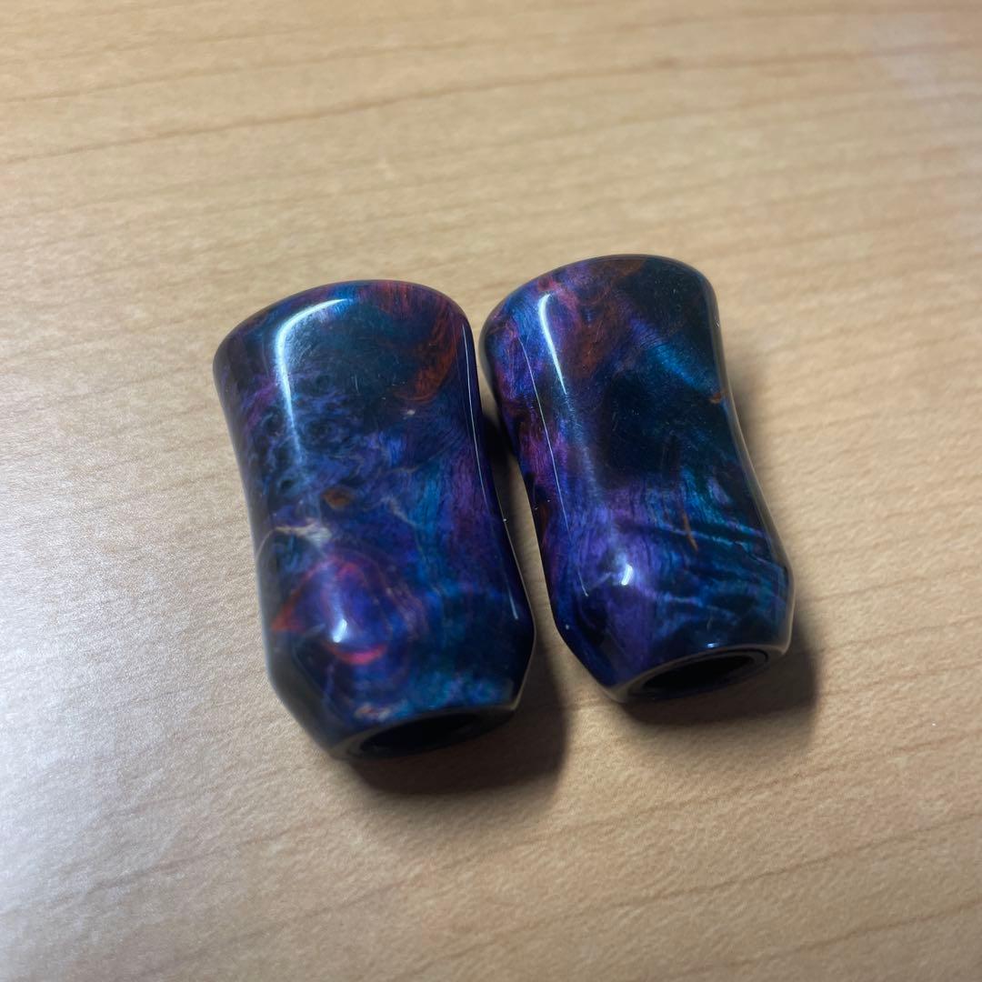 わたらせ樹脂工房 とても綺麗なスタビライズドウッド シマノ左用２個