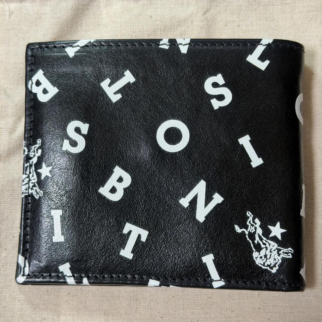 【新品未使用】イルビゾンテ ロゴ 二つ折り 財布 ブラック 黒