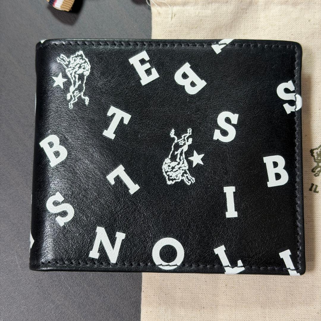 【新品未使用】イルビゾンテ ロゴ 二つ折り 財布 ブラック 黒