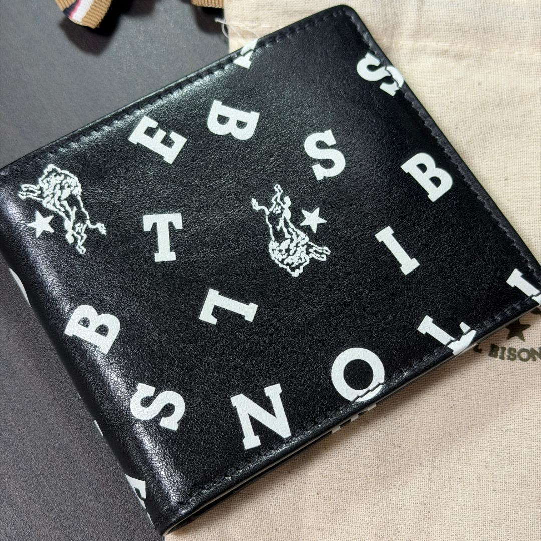 【新品未使用】イルビゾンテ ロゴ 二つ折り 財布 ブラック 黒