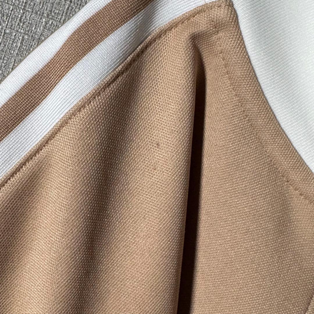 好配色★adidas トラックジャケット ベッケンバウアー 刺繍 ベージュ L