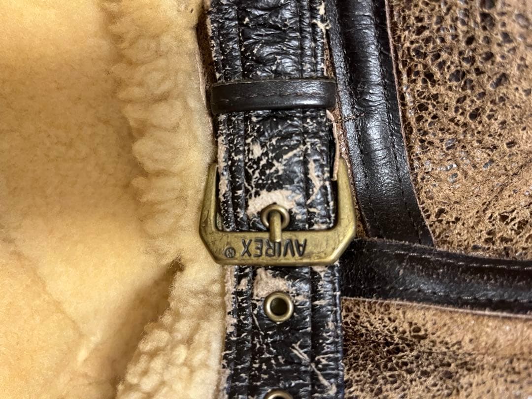 AVIREX B-3 ムートンフライトジャケット USA製 サイズ38