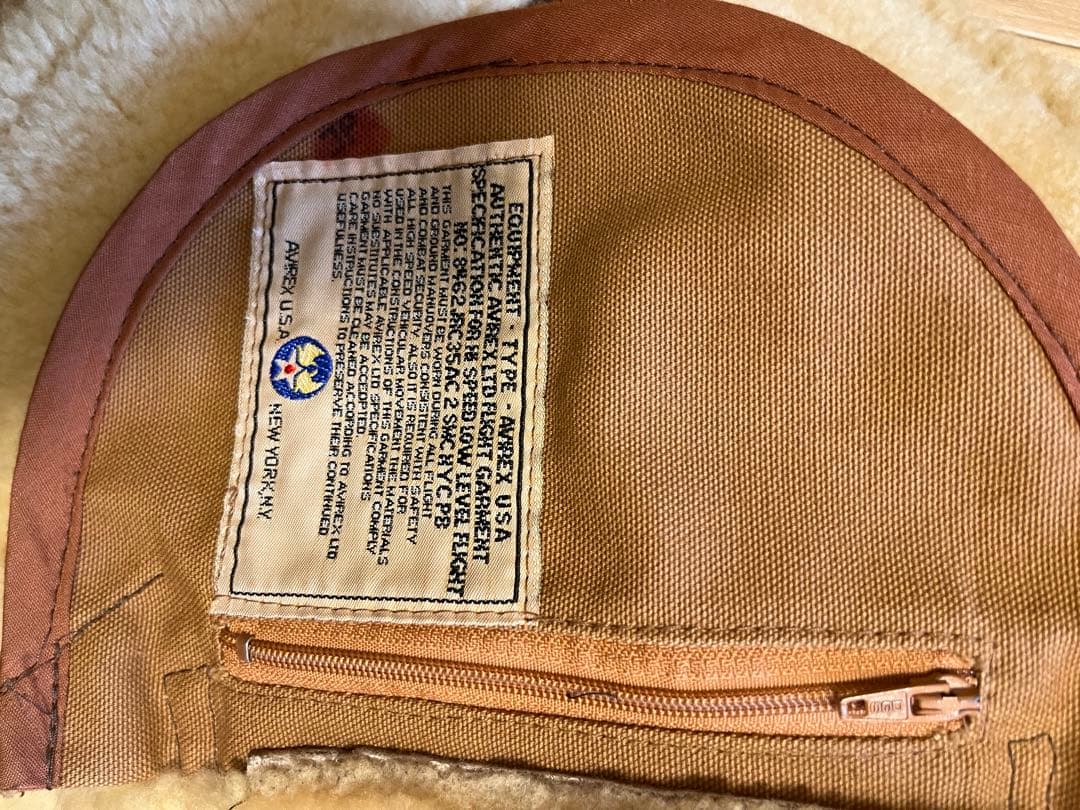 AVIREX B-3 ムートンフライトジャケット USA製 サイズ38