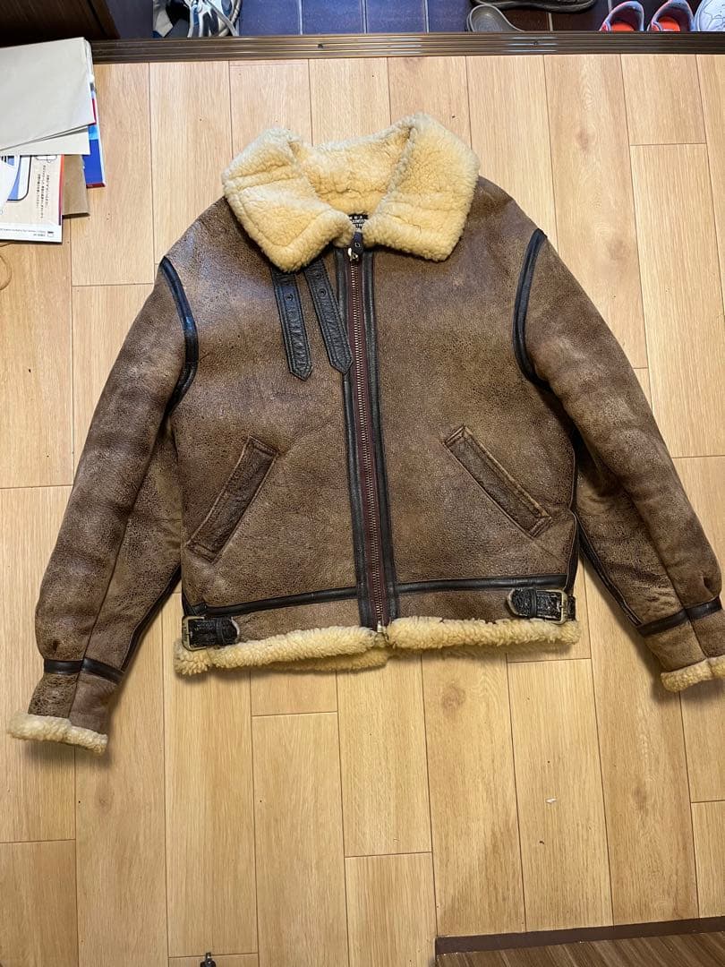 AVIREX B-3 ムートンフライトジャケット USA製 サイズ38