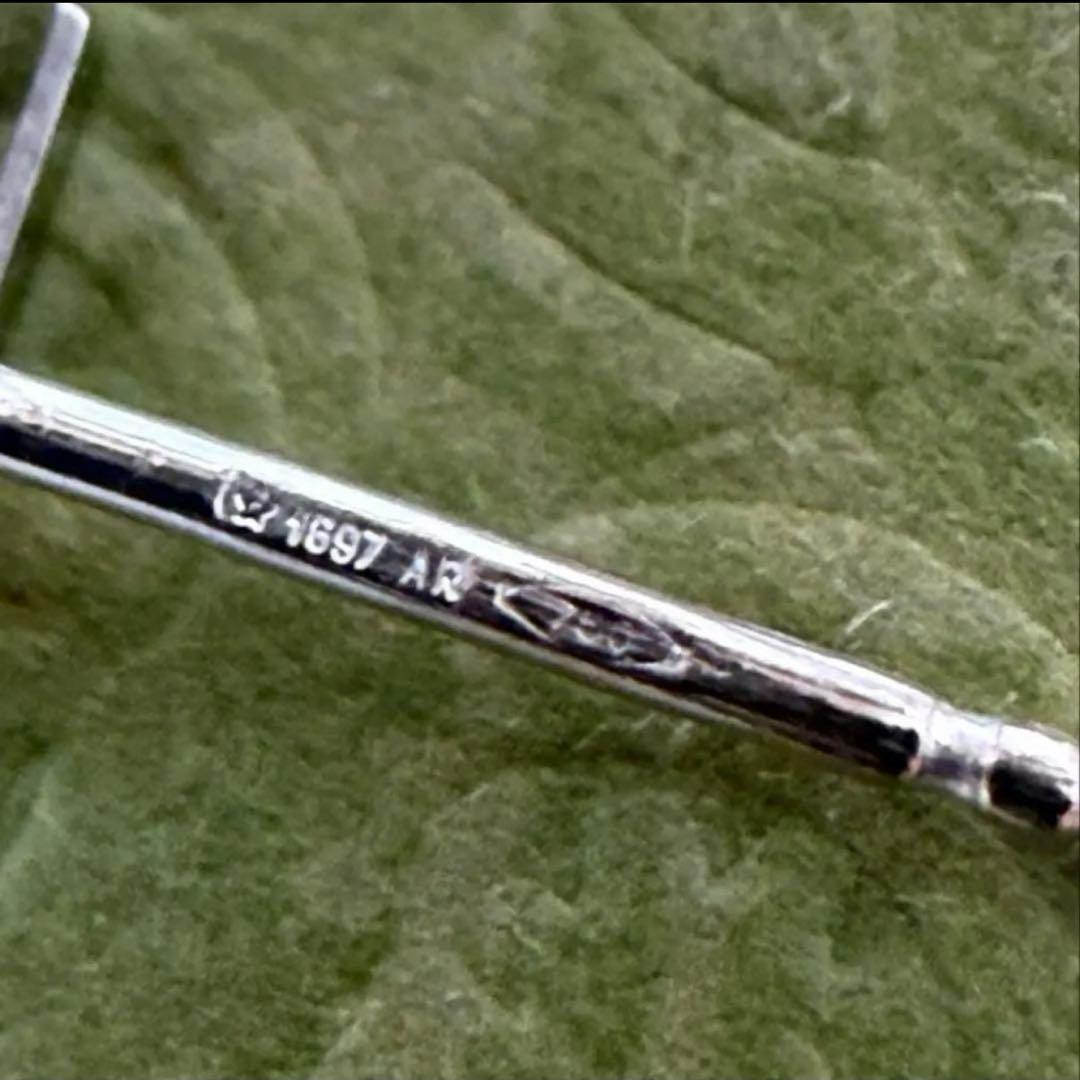 GUCCI スクエアGピアス片耳　Gロゴ　K18WG メンズ/レディース