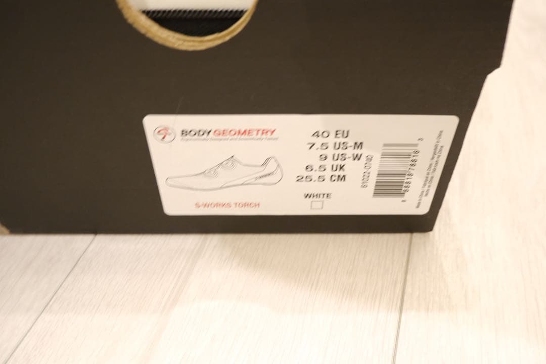 SPECIALIZED S-WORKS TORCH ホワイト 40 25.5