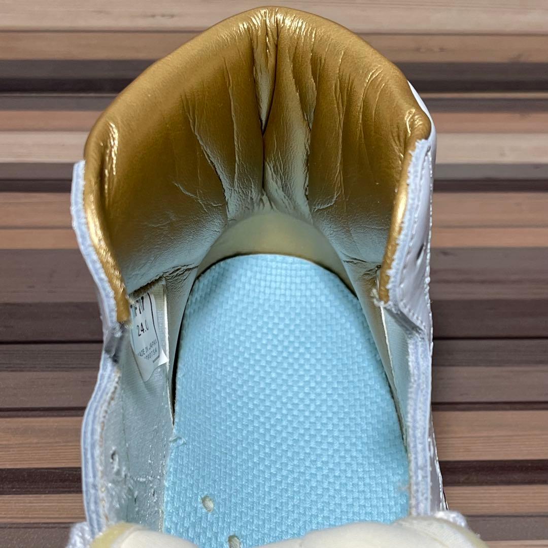 アシックス ファブレ ジャパンL ホワイト ブラック 24cm