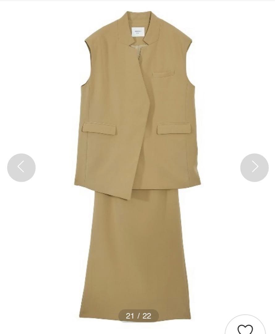 スーツ・フォーマル・ドレス OTONA WRAP VEST SET UP DRESS