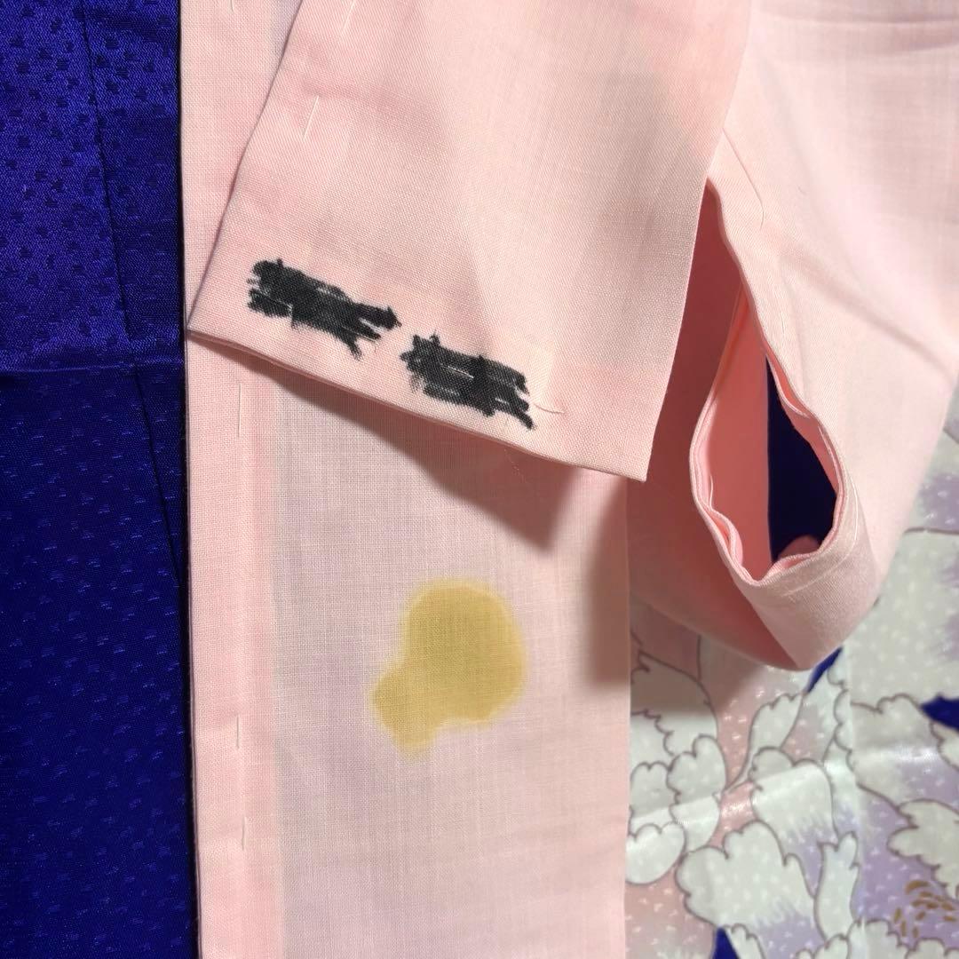 【女の子】 着物 襦袢 2点セット 草花模様 金駒刺繍入り 七五三 7歳