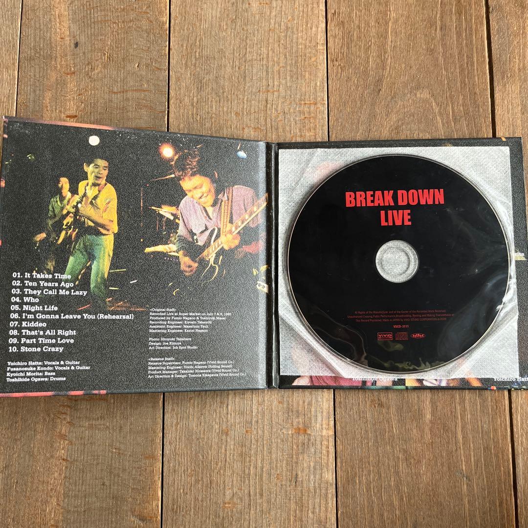 ★希少レア『BREAK DOWN LIVE』CD 紙ジャケット仕様